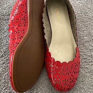 COACH Scalloped flats